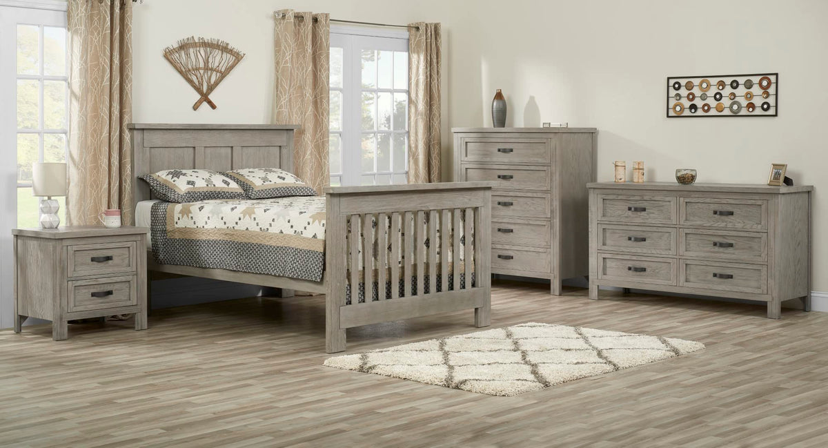 Soho Baby Hanover Premium Soft Closing 5-Drawer Dresser Chest Dresser, Oak Gray