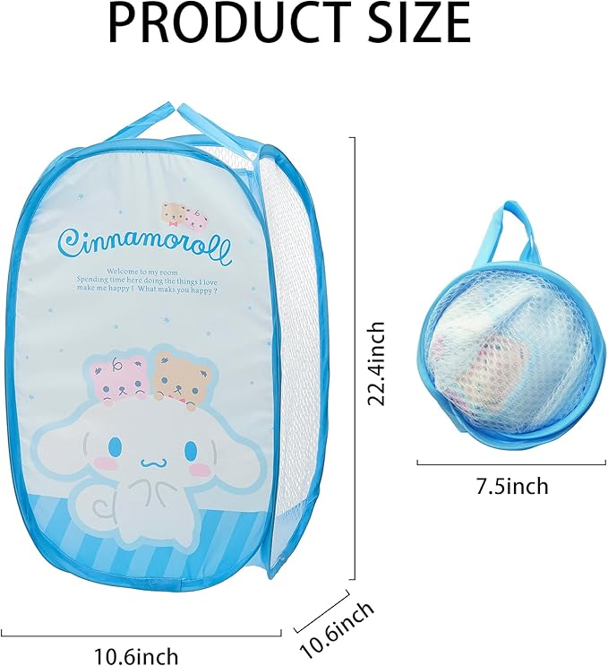 Cute Mesh Popup Laundry Hamper