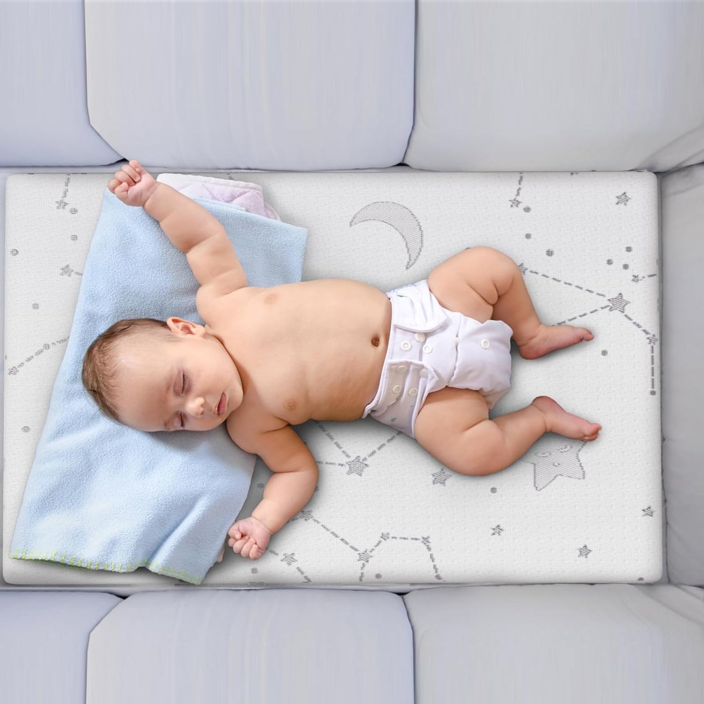 YENING Breathable Pack and Play Mattress Pad 38x26 Waterproof Baby Mattress for Pack N Play Matress Topper Waterproof 2 Pack