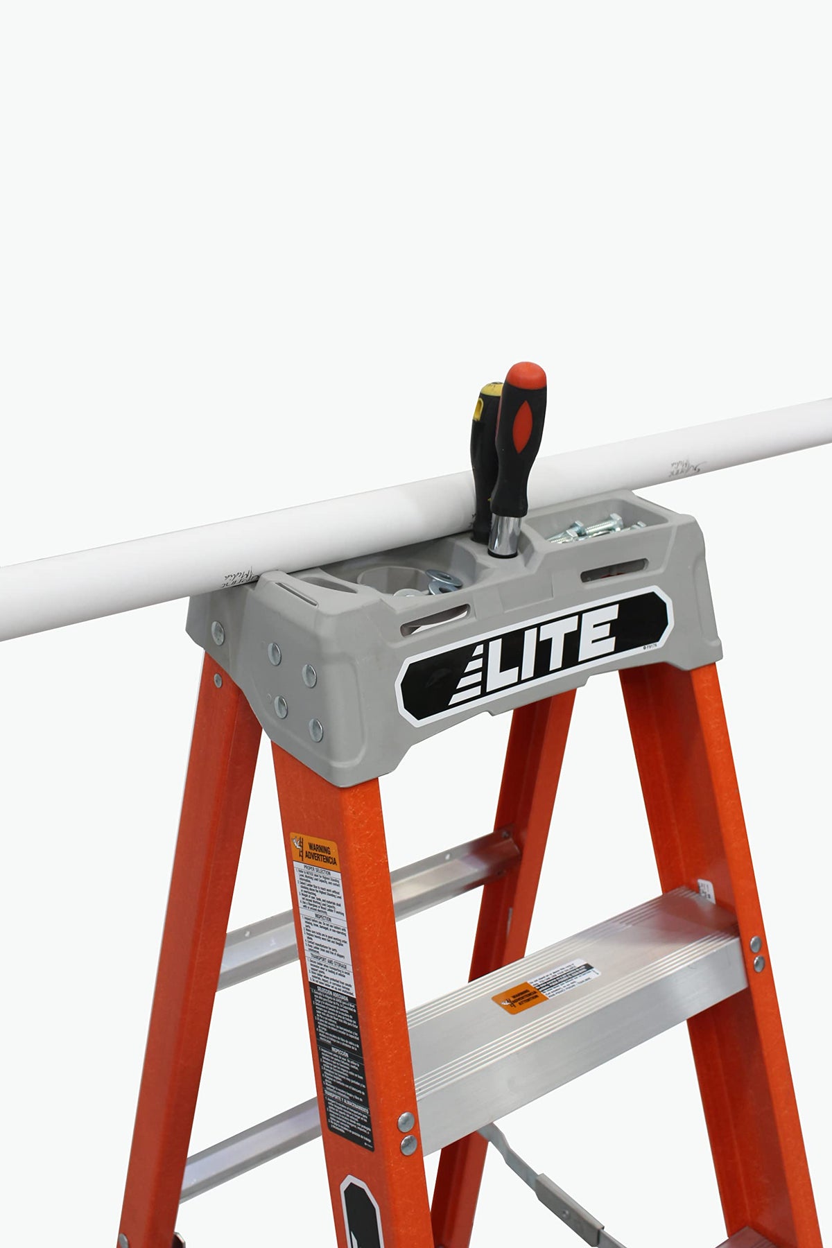 LITE 8-Foot Fiberglass Step Ladder, 300-Pound Load Capacity, Type IA, LP-3011-08
