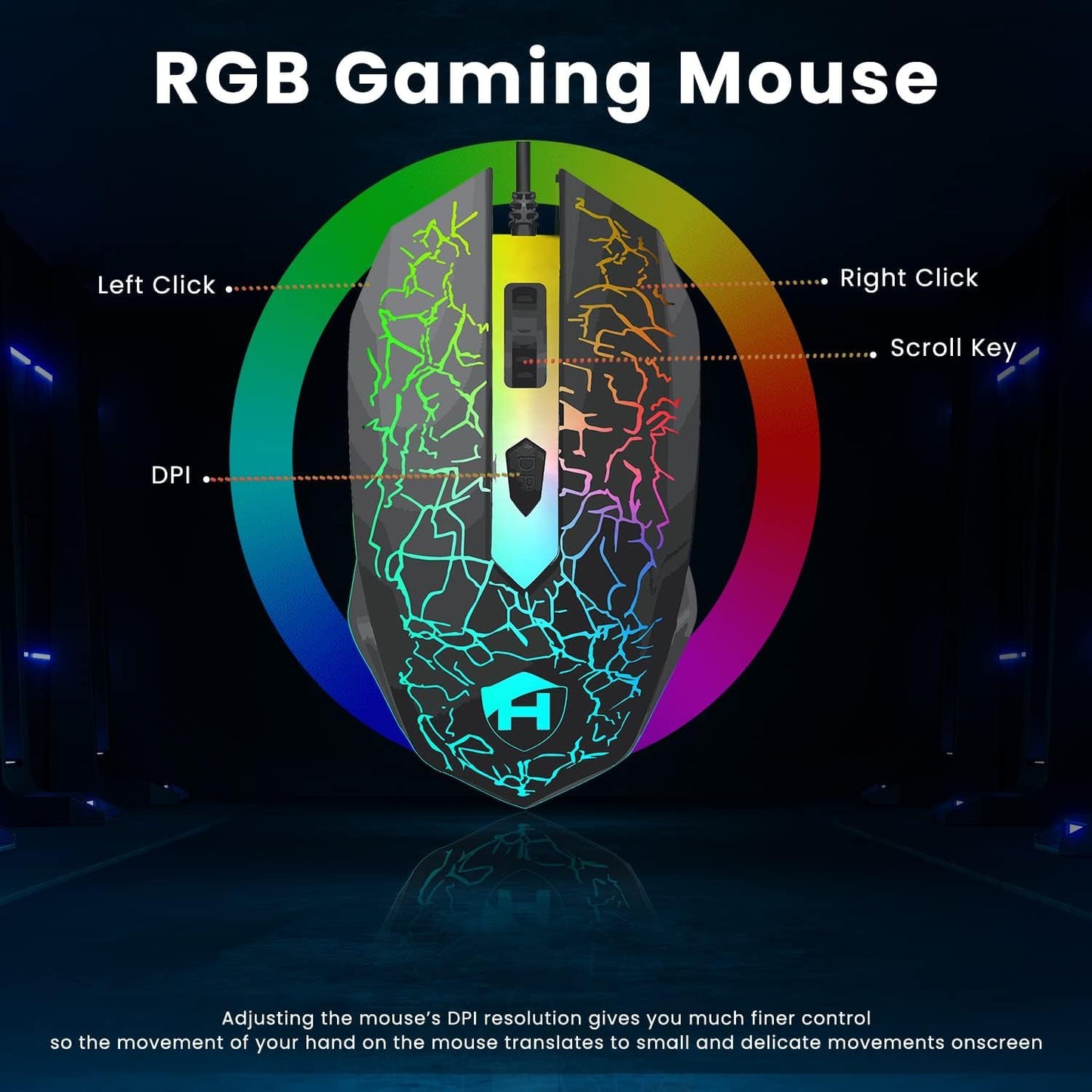 Dell Gaming OptiPlex Desktop RGB Computer PC, Intel Core i7, GeForce GT 1030 2GB GDDR5, 16GB RAM, 512GB SSD, 24 Inch HDMI Monitor, Keyboard Mouse and Headset, WiFi, W11 Pro (Renewed)