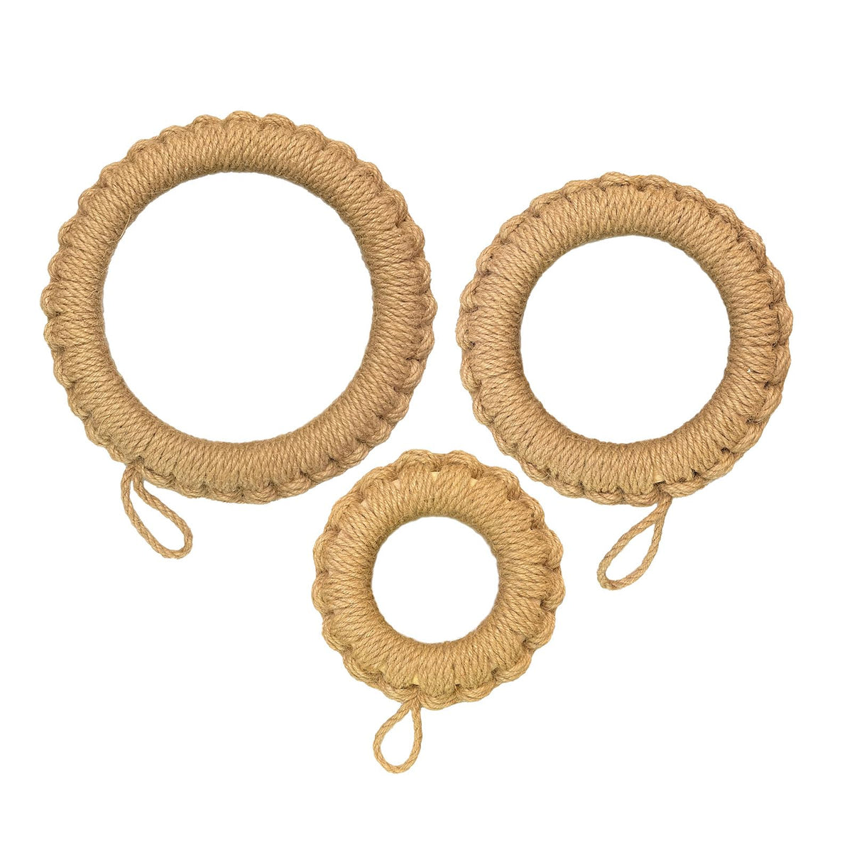 Trivets for Hot Dishes Round Jute Woven Trivet Set 3, Handwoven Trivet Mat for Duch Oven, Hot Pots, Pans, Teapot and Tabletop