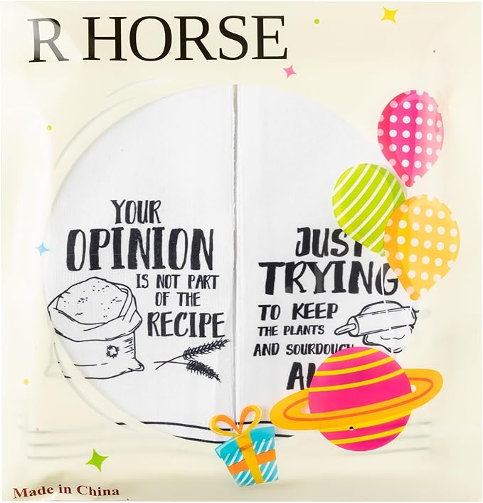 R HORSE Funny Baking Kitchen Dish Towels