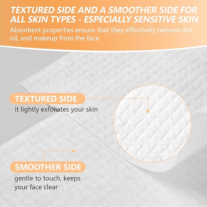 Disposable Face Towel with Bamboo Drawer Storage Box