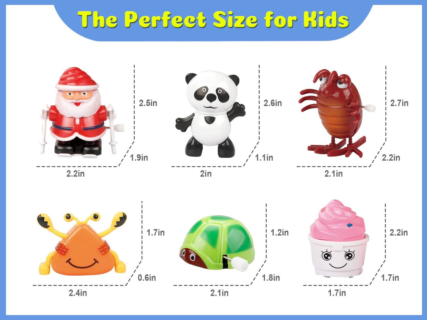 aruemp 28 Pieces Assorted Wind-up Toys for Kids, Wind Up Animals Bulk Flipping Walking Jumping Swimming Clockwork Toys Stocking Stuffers for Kids, Xmas Gifts