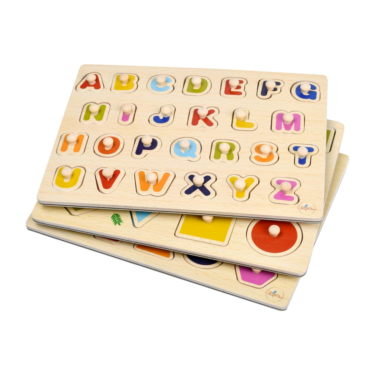 Avery's Choice Magnetic Wooden Capital Letter Board Puzzle, 30 x 22.5 cm