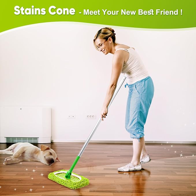 6-Pack Reusable Mop Pads Fit Swiffer Sweeper, Microfiber Cleaning Mop Pads
