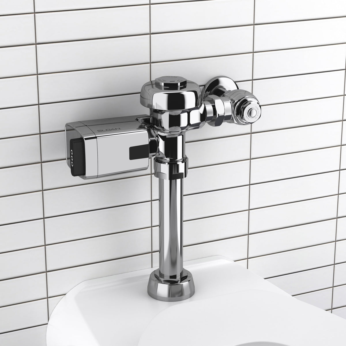 Sloan EBV-500-A Exposed Side Mount Sensor Urinal/Water Closet Retrofit Flushometer (Pack of 6) | Battery Powered, 3 Year Battery Life, with 72 Hour Sentinel Flush, 3325500