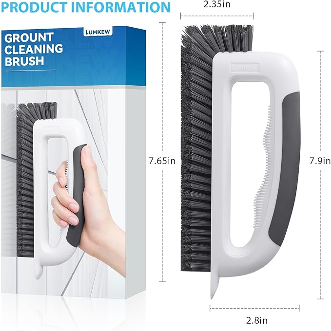 Grout Cleaning Brush, V Shape Stiff Grout Cleaner Brush