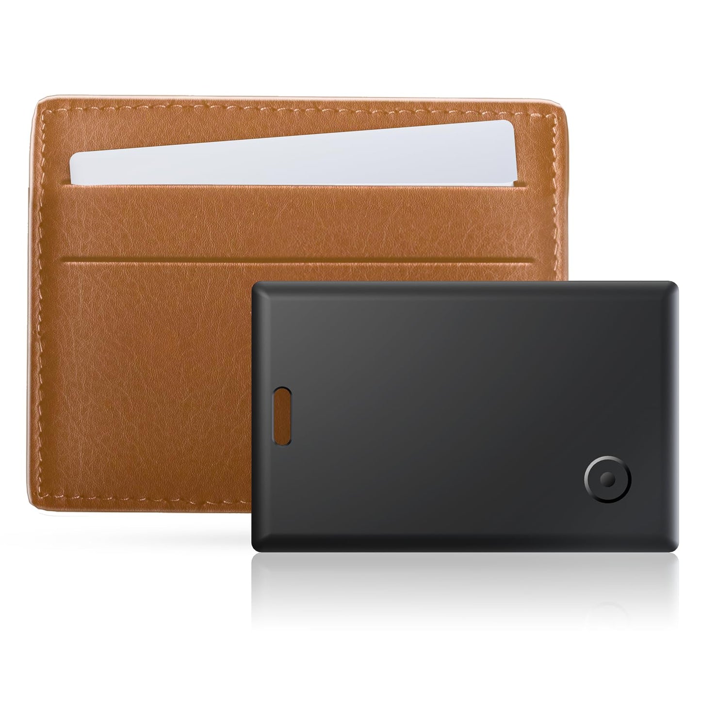 Wallet Tracker:2026 Tracker Card for iPhone & Apple Find My - Card Locator (2-Pack) for Keys, Wallet, & Bags, Long-Lasting Battery, Lost Mode & Alerts