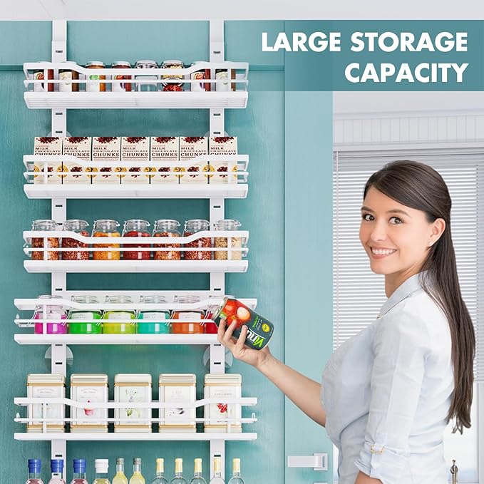 Over The Door Pantry Organizer,9-Tier Over The Door Organizer