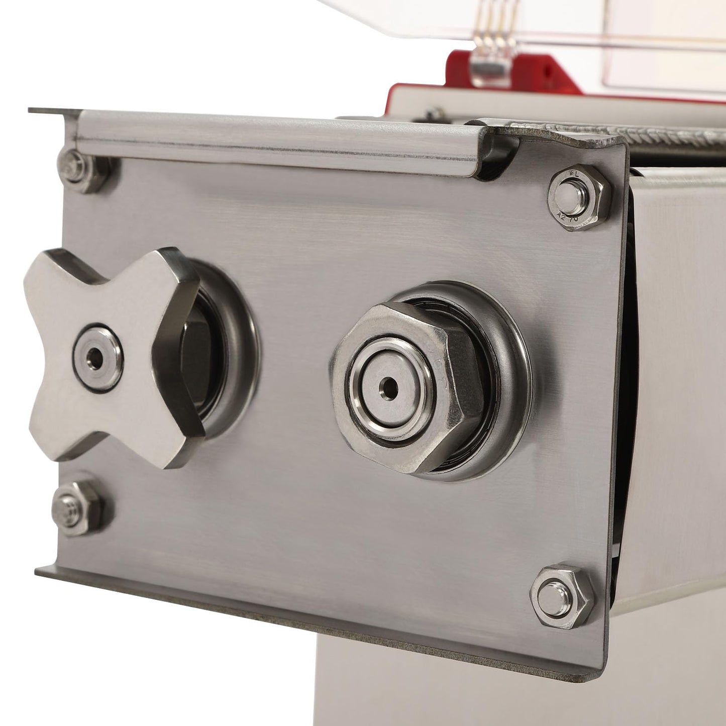Commercial Meat Cutter Machine 1100W Stainless Steel Electric Meat Shredding Machine 3.5mm Blade Restaurant Food Slicer for Kitchen Supermarket Lamb Beef Chicken