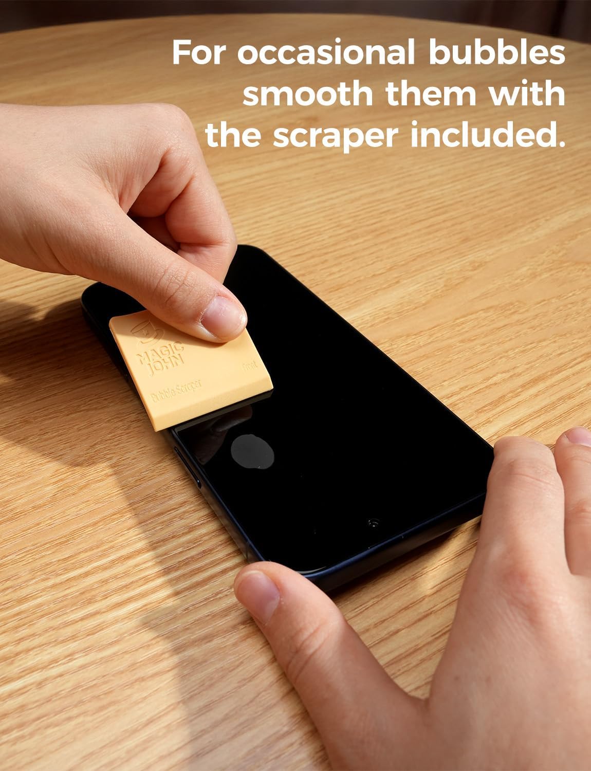 MAGIC JOHN 2 Pack for iPhone 13/13Pro/14/16e 6.1 inch Privacy Glass Screen Protector, Auto Dust-Elimination, Bubble Free, Easy Installation