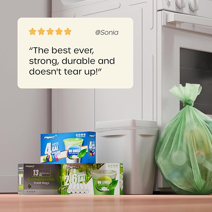 FORID Small Trash Bags 4 Gallon