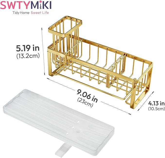 SWTYMIKI Sponge Holder for Kitchen Sink