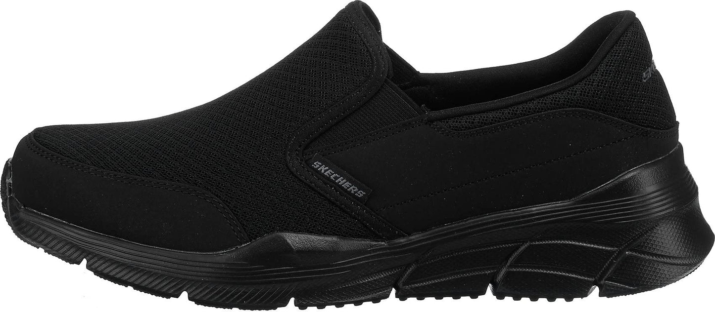 Skechers Men's Equalizer 4.0 Trainers, Black Black Mesh Pu Black Trim Bbk, 9 UK