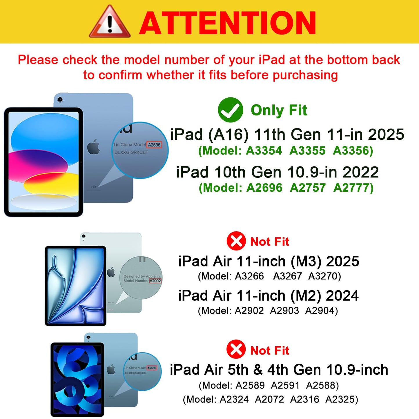 ProCase for iPad (A16) 11th Generation 11 Inch 2025/10th Generation 10.9 Inch 2022 Case with Pencil Holder, Hybrid iPad 11 10 Case with Clear Back, Supports Auto Wake/Sleep -Navy