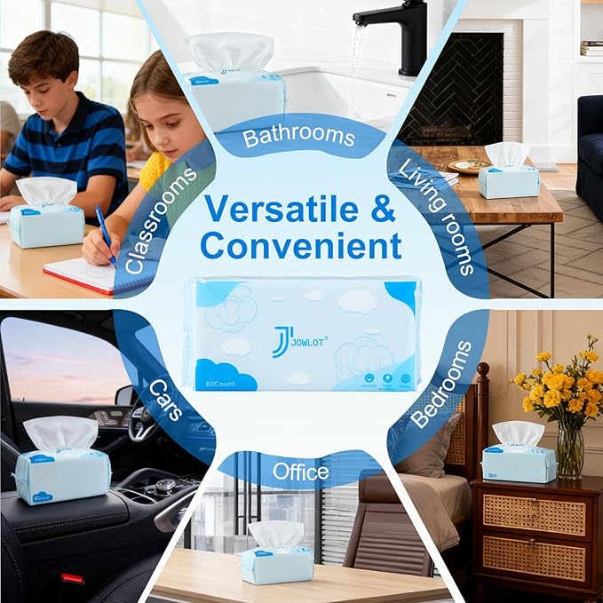 Disposable Face Towels, Dry Wipes Face Tissues Towelettes