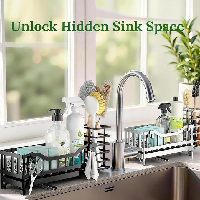 Sponge Holder for Kitchen Sink, Kitchen Sink Caddy