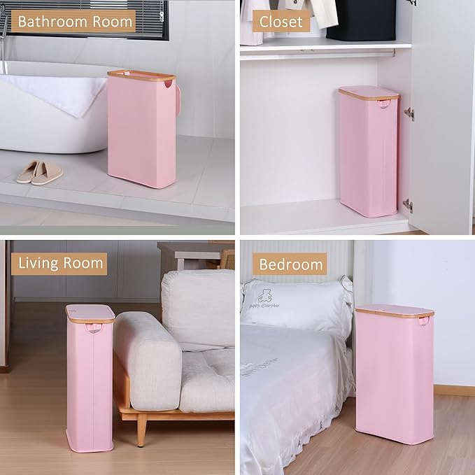 65L Slim Laundry Hamper, Narrow Laundry Basket