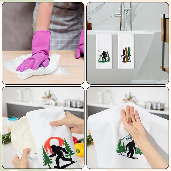 GROBRO7 Funny Gorillas Hand Towel