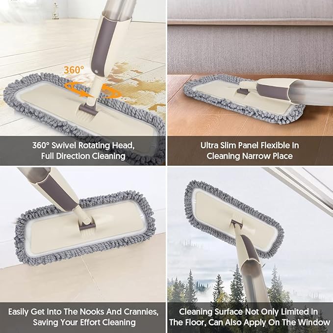 Spray Wet Mops for Hardwood Floor Cleaning