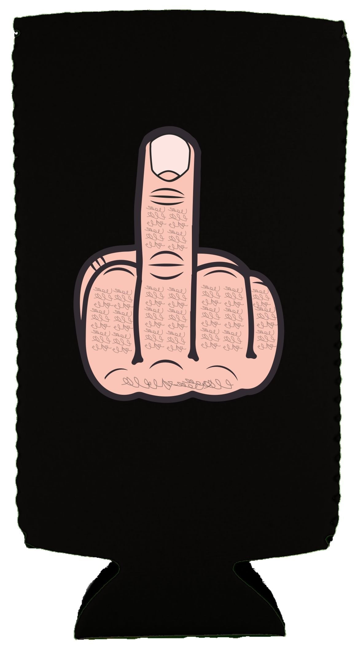 Middle Finger Slim Can Coolie (1, Black)
