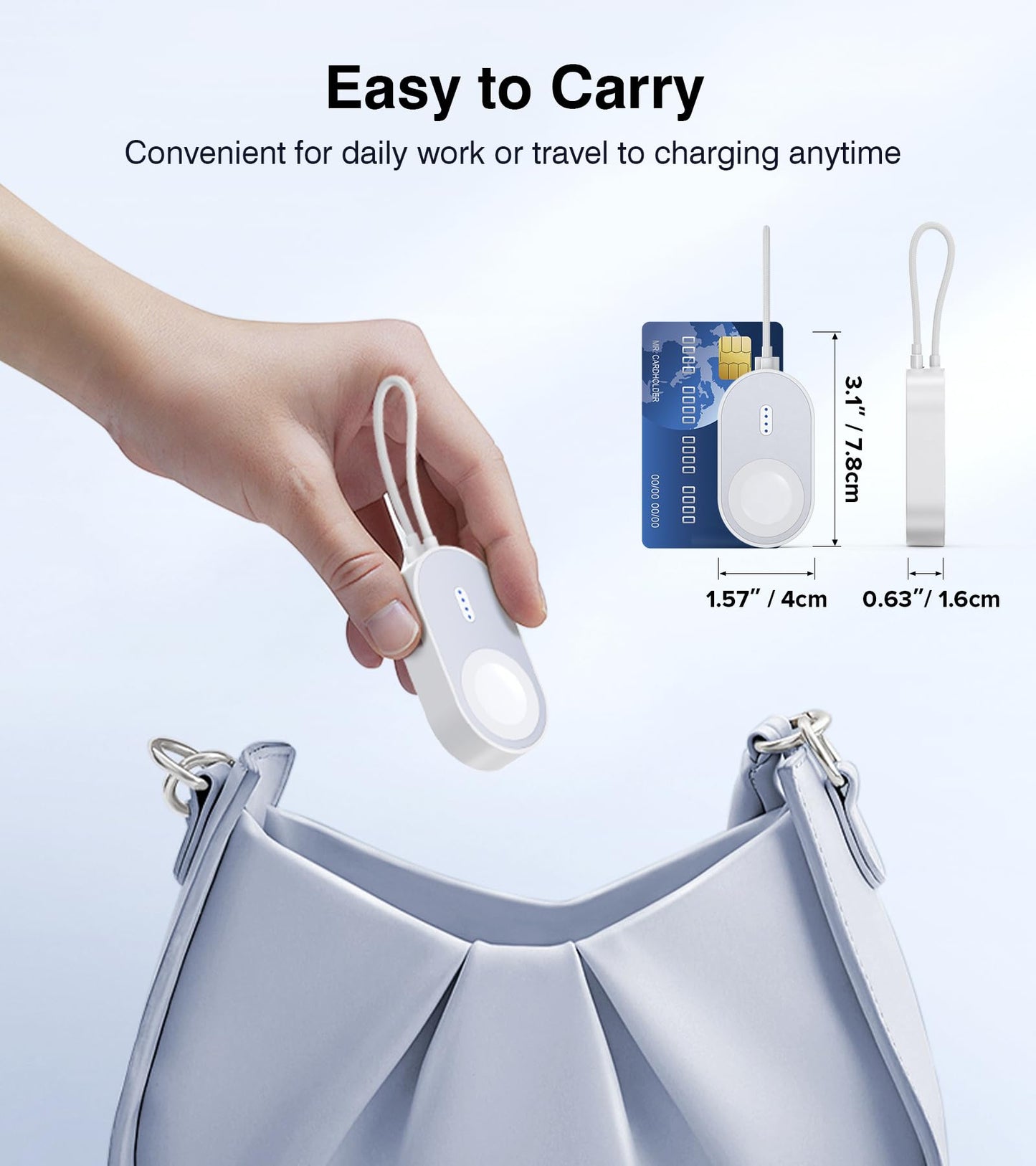 2026 Updated Wireless iWatch Charger,1200mAH Magnetic Power Bank for Apple Watch,Portable Fast iWatch Charging with Cable,Travel Watch Charger for Apple Watch Series 11/10/9/8/UItra/7/6/5/4/3/2/SE