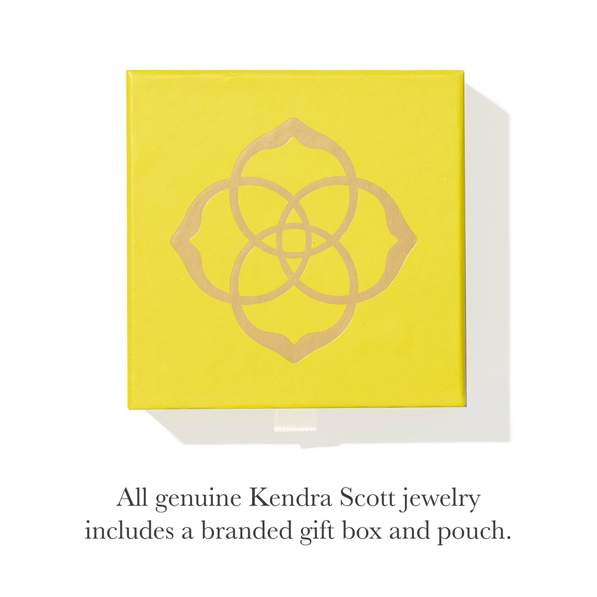 Kendra Scott Elisa Enamel Frame Paperclip Necklace, 14K Gold-Plated Brass, Fashion Jewelry for Women, Cobalt Illusion