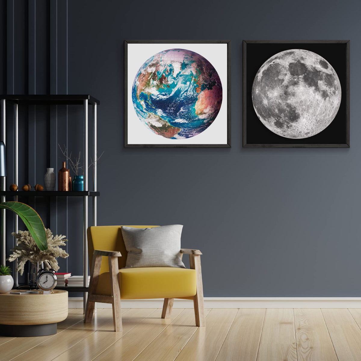 Antelope - 1000 Piece Puzzle for Adults, Space Earth Jigsaw Puzzles 1000 Pieces, Telescope Planet Close-up Round Puzzle, High Resolution, Matte Finish, No Dust Space Puzzle