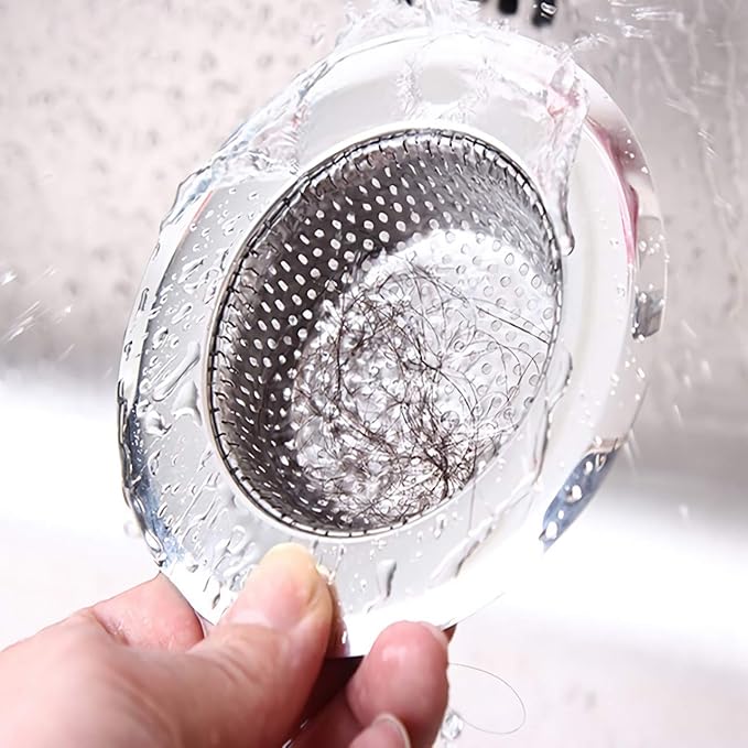 Kingrol 6-Piece Kitchen Sink Strainer Set, 4.5" Stainless Steel Sink Food