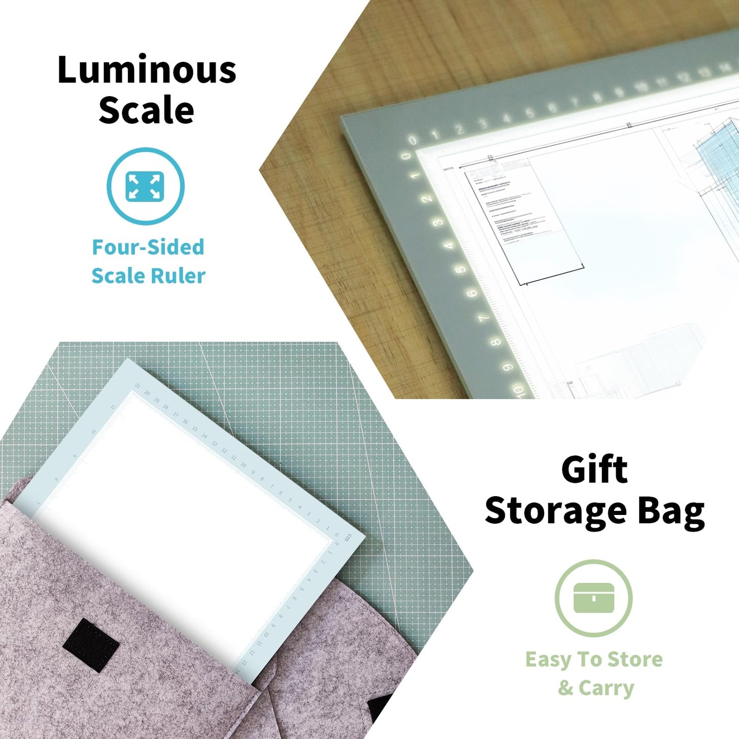 A4 LED Copy Board Light Tracing Box,Trace Light Pad for Tattoo Transferring, Drawing, Streaming, Sketching, Animation, Stenciling,USB LED Light Board for Diamond Painting