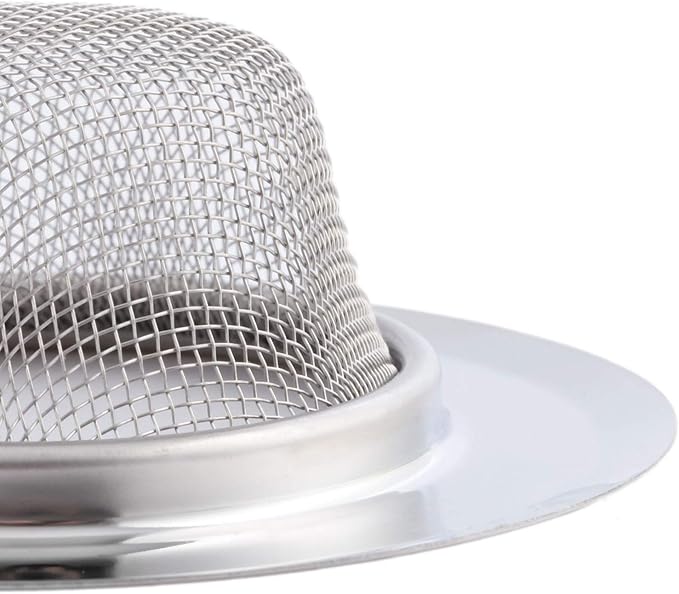 Mtsooning 2PCS Kitchen Sink Strainer, 3.5" Diameter Stainless Steel Drain Cover
