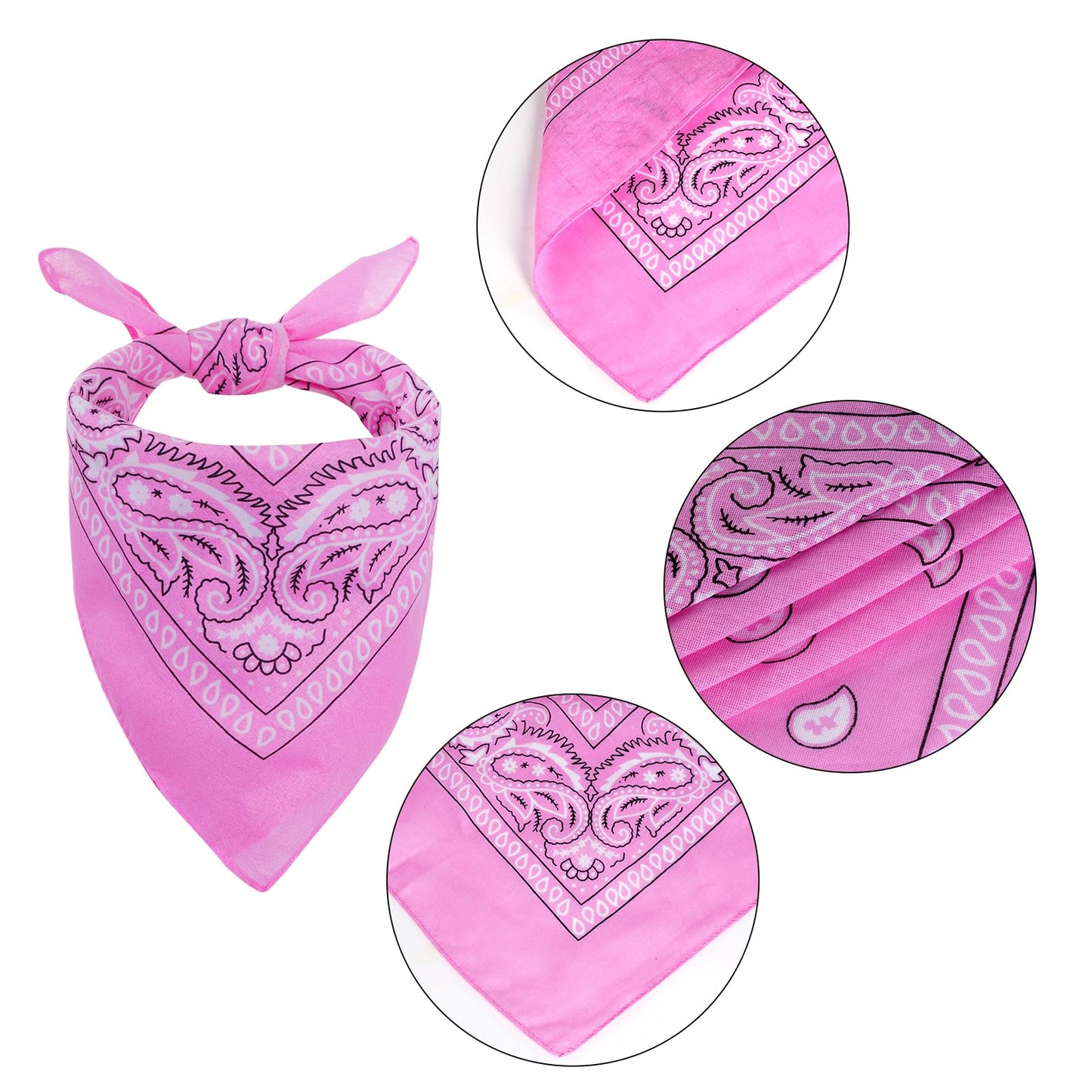 choyaxo Halloween Costumes for Dogs Cat Pet Cowboy Costume Cowboy Hat with Bandana Set for Halloween, Christmas, Holiday, Party, Cosplay (Pink, Small)