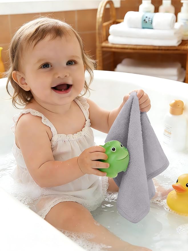 HIPHOP PANDA Baby Washcloths, Rayon Made from Bamboo