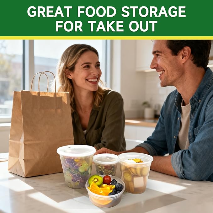 50 Set 32 oz Deli Containers