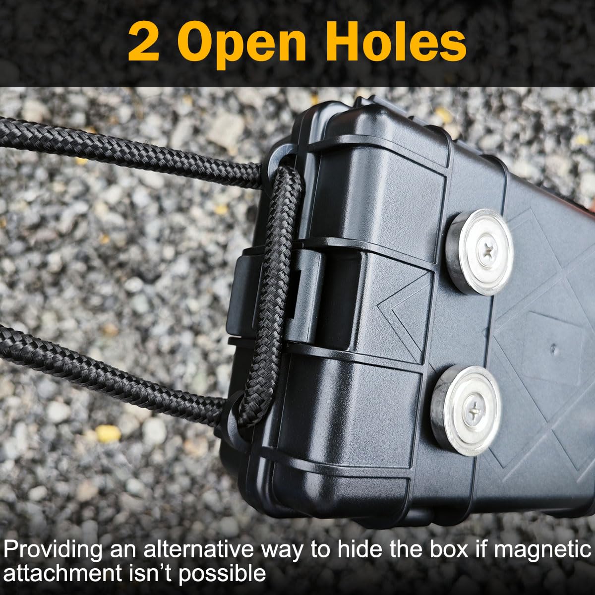 Upgrade Large 7.3''x4.2'' Magnetic Key Holder Under Trucks Car,Car Key Fob Holder,Heavy-Duty Magnetic Key Box Under Car,Hide a Key,Strong Magnetic Key Hider Outside for Hiding Keys【Splash Resistant】