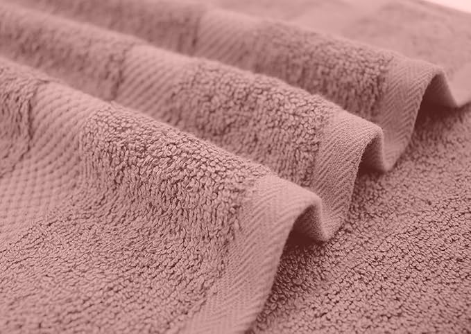 DAN RIVER Bath Towels Set of 4, 27 x 54 Inches, 100% Cotton, Larger & Lighter