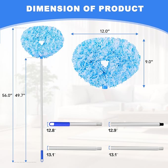 Ceiling Fan Cleaner Duster Reusable Microfiber Ceiling Fan Blade Cleaner