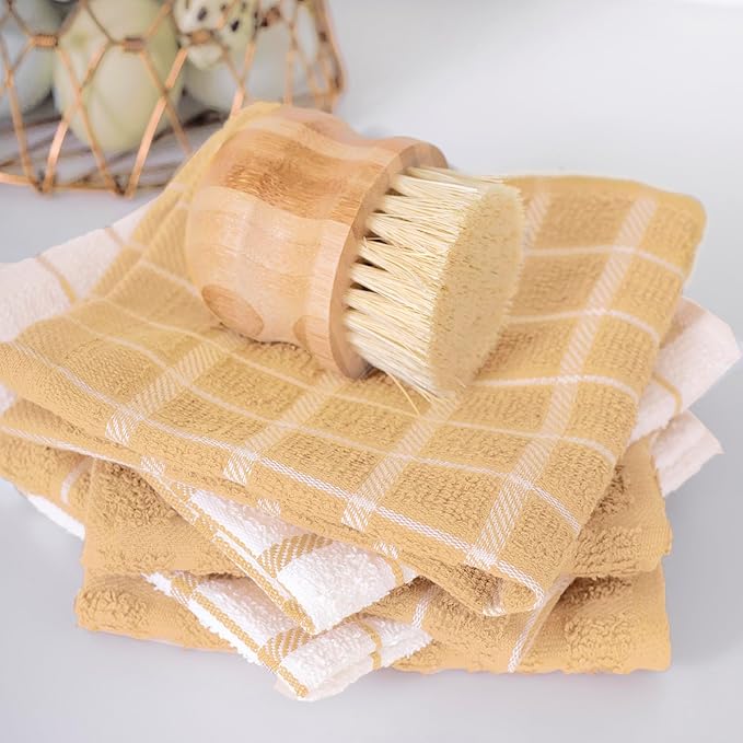 Ritz Premium 100% Cotton Terry Check Kitchen Dish Cloths