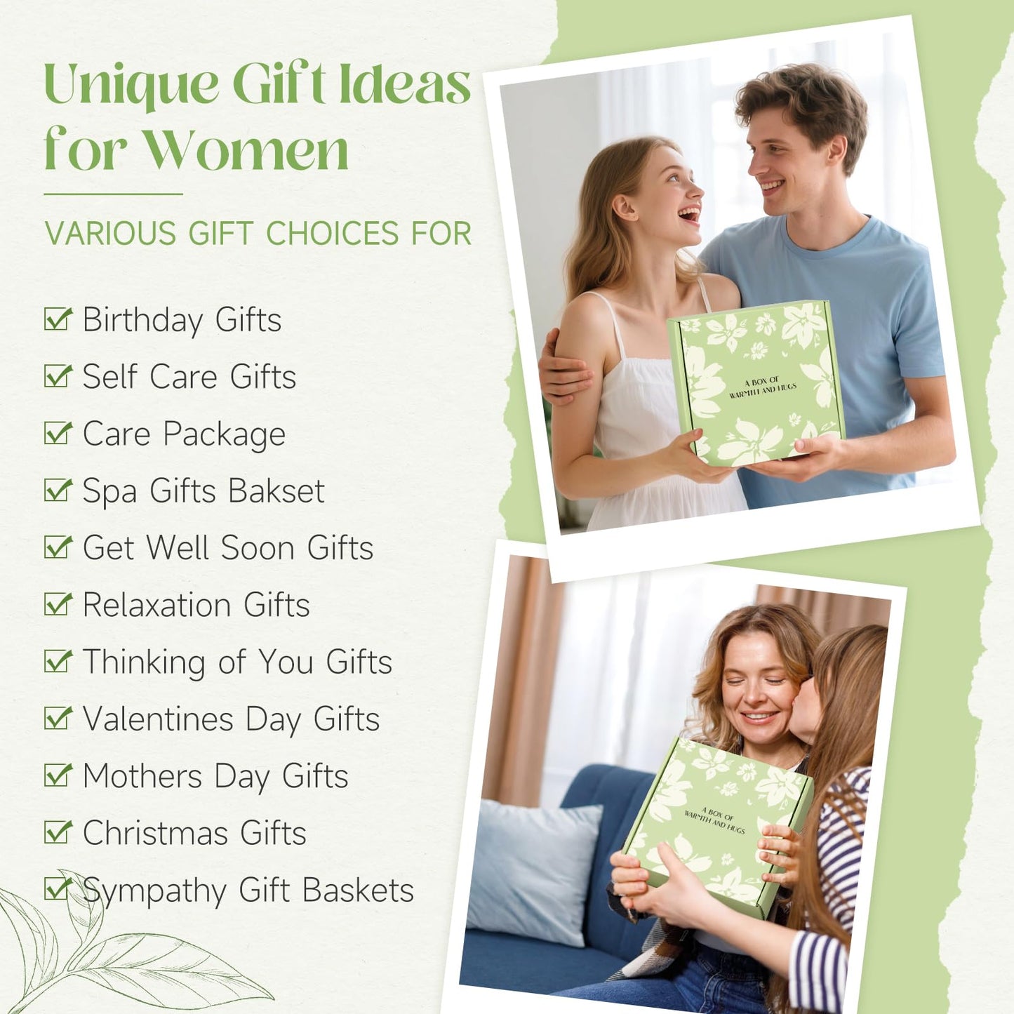 Self Care Get Well Soon Gift Baskets for Women, 8pcs Christian Birthday Gifts for Women Inspirational Christmas Ideas for Mom Her Friend, Care Package After Surgery Thinking of You Sympathy Box