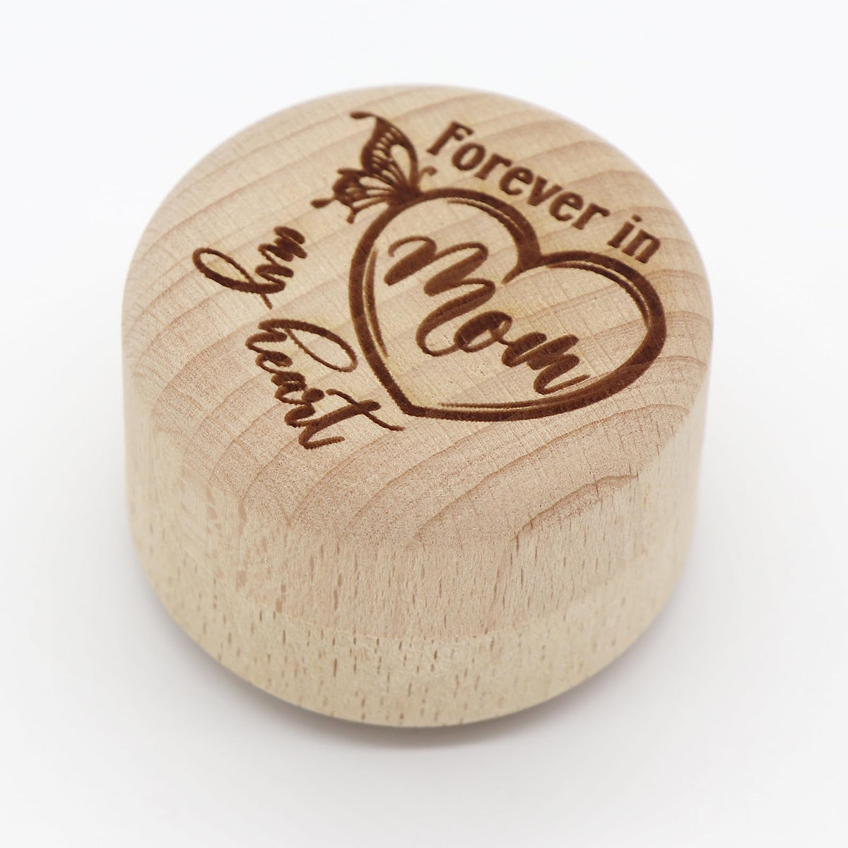 Liannan Custom lock of hair keepsake Box,Personalized Memorial Gift For Loss In Memory of Loved One,Remembrance,Sympathy, Bereavement Gift Mum Dad (heart mom)