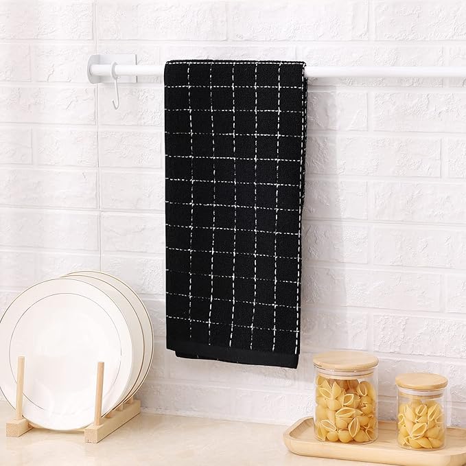 Mordimy 100% Cotton Terry Cloth Kitchen Towels, Super Soft and Absorbent Dish