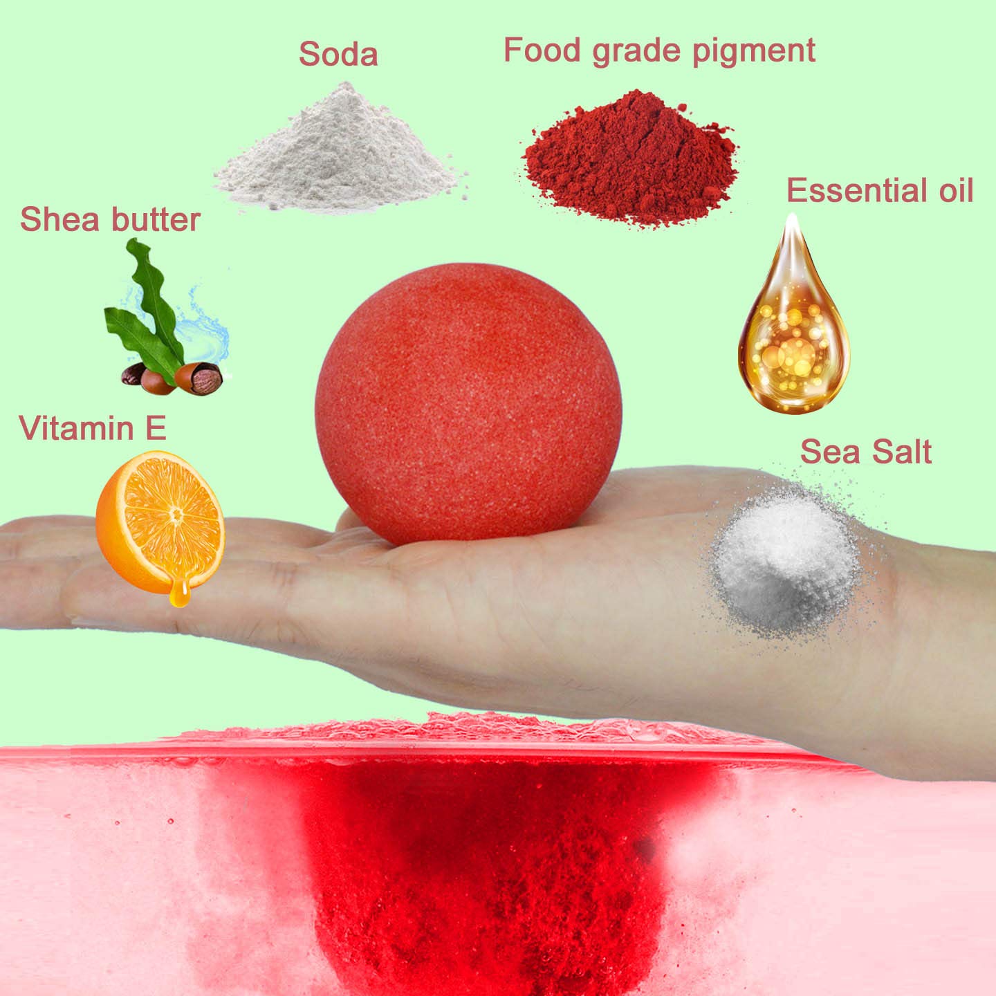 Halloween Bath Bombs with 3 Red Funny Bath Bombs for Halloween Horror Theme Party Halloween Décor