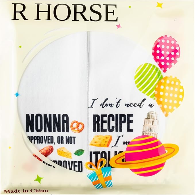 R HORSE Italian Kitchen Dish Towels