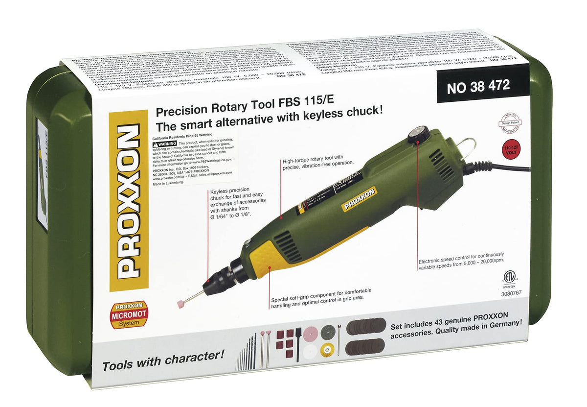PROXXON Precision Rotary Tool FBS 115/E, 38472