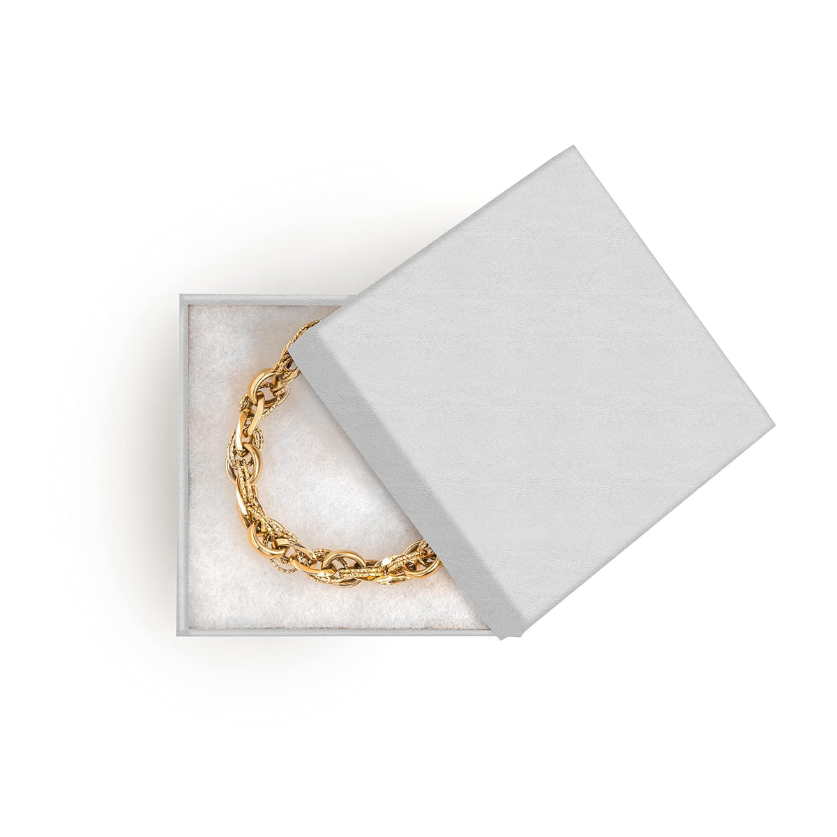 Prestige & Fancy Jewelry Gift Boxes 6 Pack 3.5x3.5x1 inch Cardboard Jewelry Box, Cotton Filled Small Gifts Boxes With Lids | For Earring, Bracelet, Necklace, Gift Card Boxes For Presents