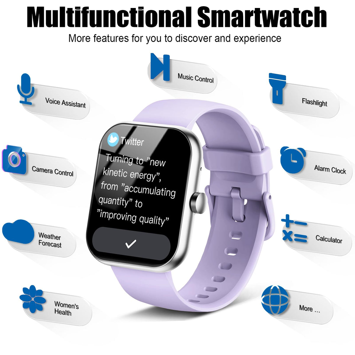 2026 Smart Watch for Men Women (Answer/Make Call), 1.96" HD Fitness Tracker Running Watch,IP68 Waterproof,Pedometer, Sleep/Step/Activity/Heart Rate Monitor,110+ Sport Mode Smartwatch for Android Phone
