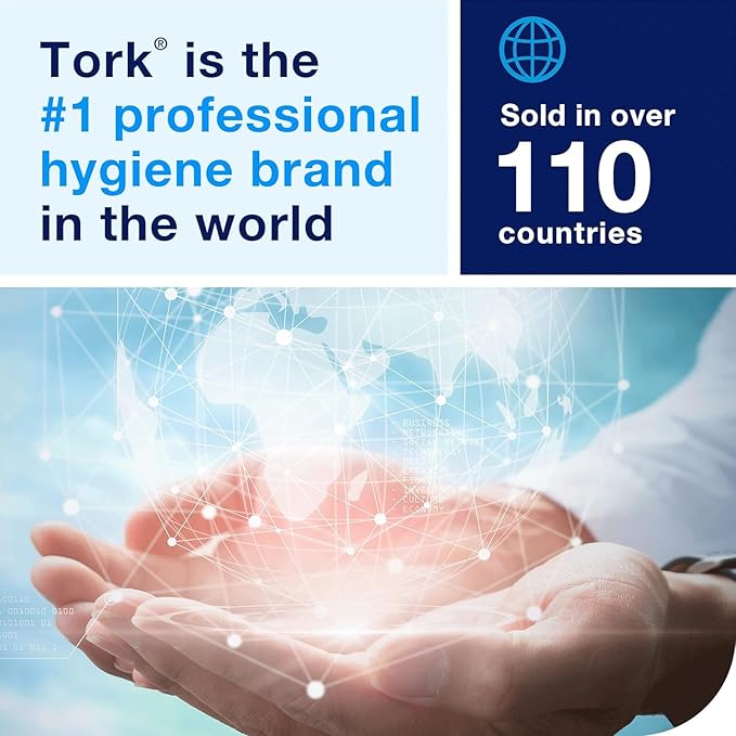 Tork Hand Towel Roll Natural White H80, 100% Recycled Fiber, 6 Rolls x 800 ft