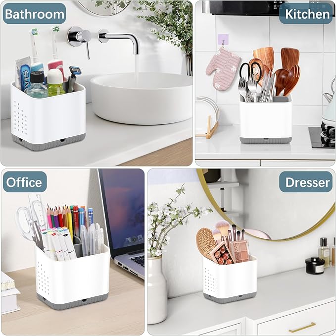 Toothbrush Holders for Bathrooms, Kids Electric Toothbrush and Toothpaste Holder